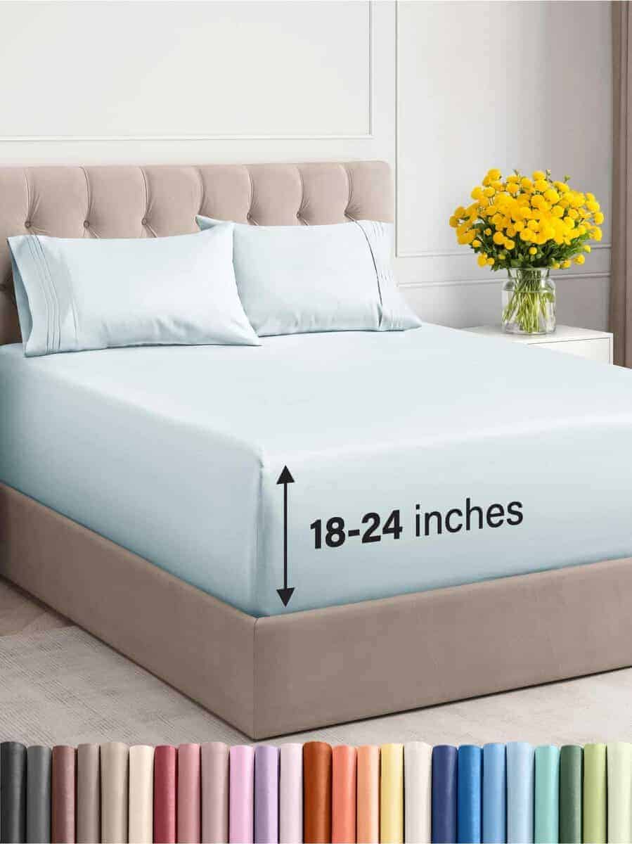 Juego de sábanas extra profundo para cama Twin XL - Juego