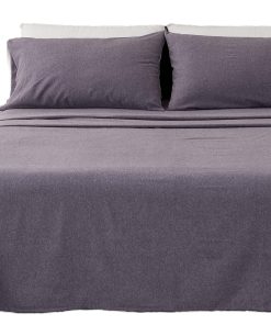 Juego de Sábanas de Franela Great Bay Home -13 - Heathered A