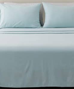 Juego de sábanas de franela Great Bay Home -Azul Claro