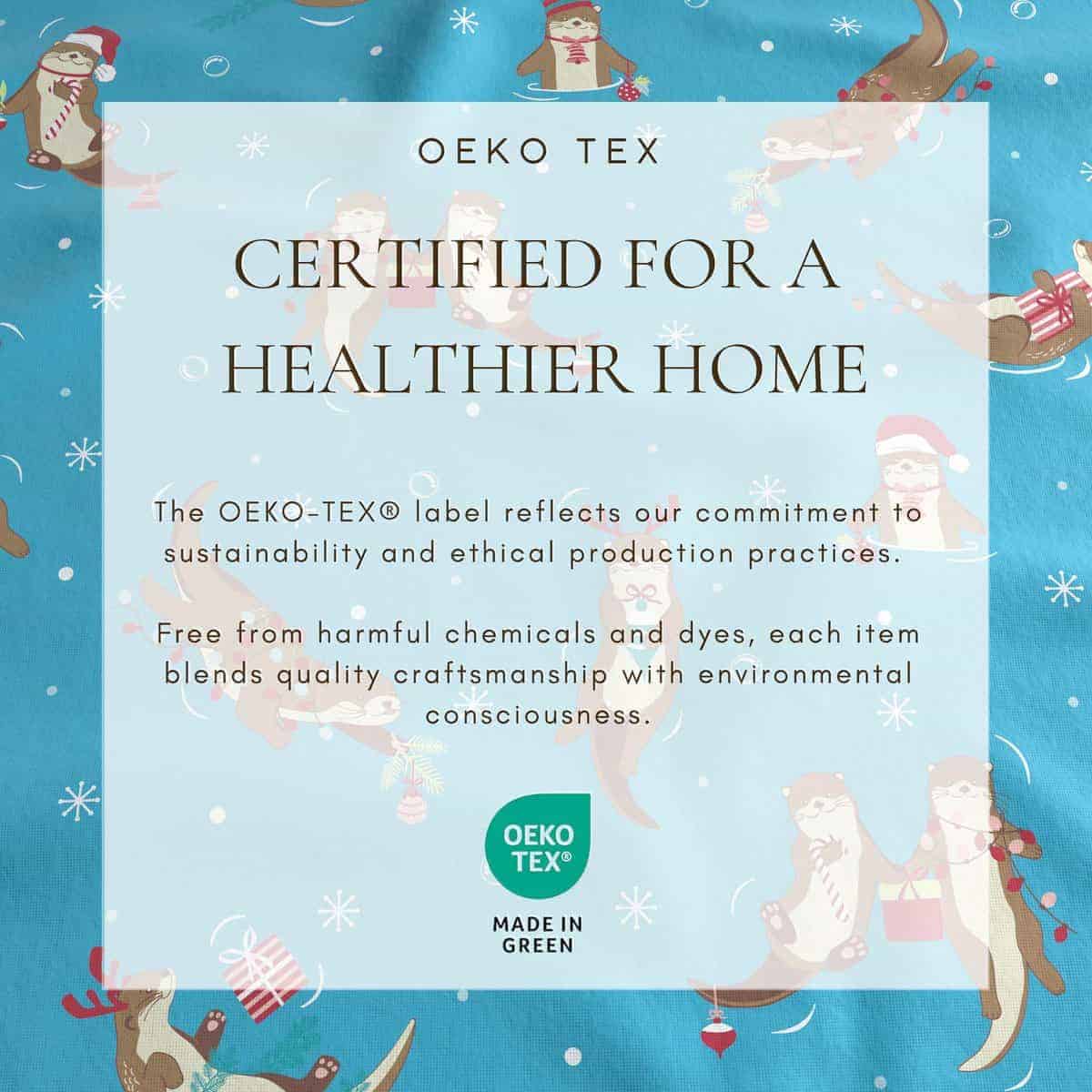 Juego de sábanas de franela Great Bay Home King -Nutrias en - Imagen 6