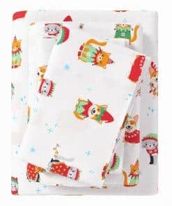 Juego de sábanas navideñas de franela Great Bay -Navidad de