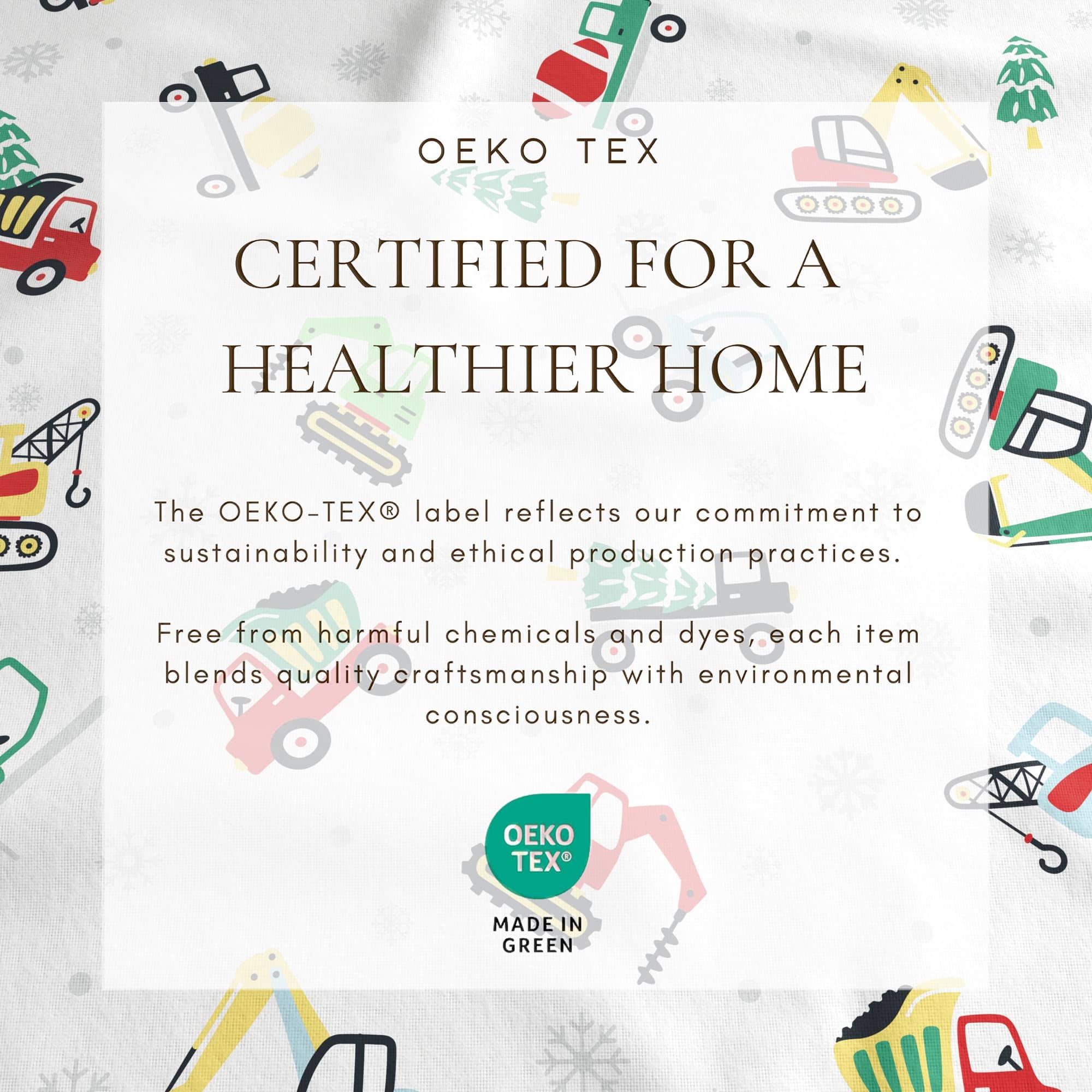 Juego de sábanas de franela Great Bay Home -Camiones de jugu - Imagen 6