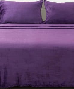 Juego de sábanas extra suaves de terciopelo de lujo para