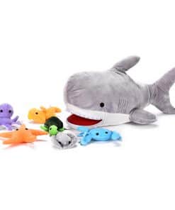 Peluche de tiburón - Gran peluche de tiburón Blahaj con 6