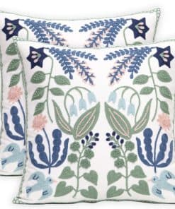 Paquete de 2 Fundas de Cojín Decorativas -aro Flor)