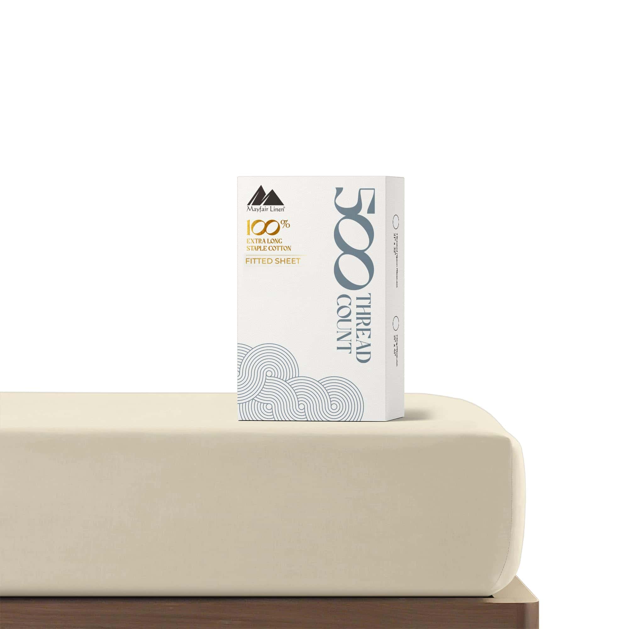 Sábana ajustable Mayfair Linen King Size - 100% Algodón 500