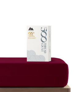 Sábana Bajera 100% Algodón de Lujo - 500 Hilos, Suave,