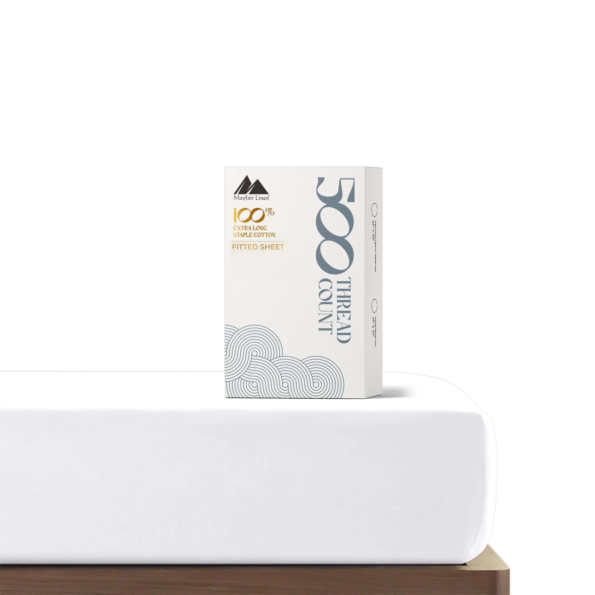 Sábana Ajustable King Size de Algodón 100% de Mayfair Linen