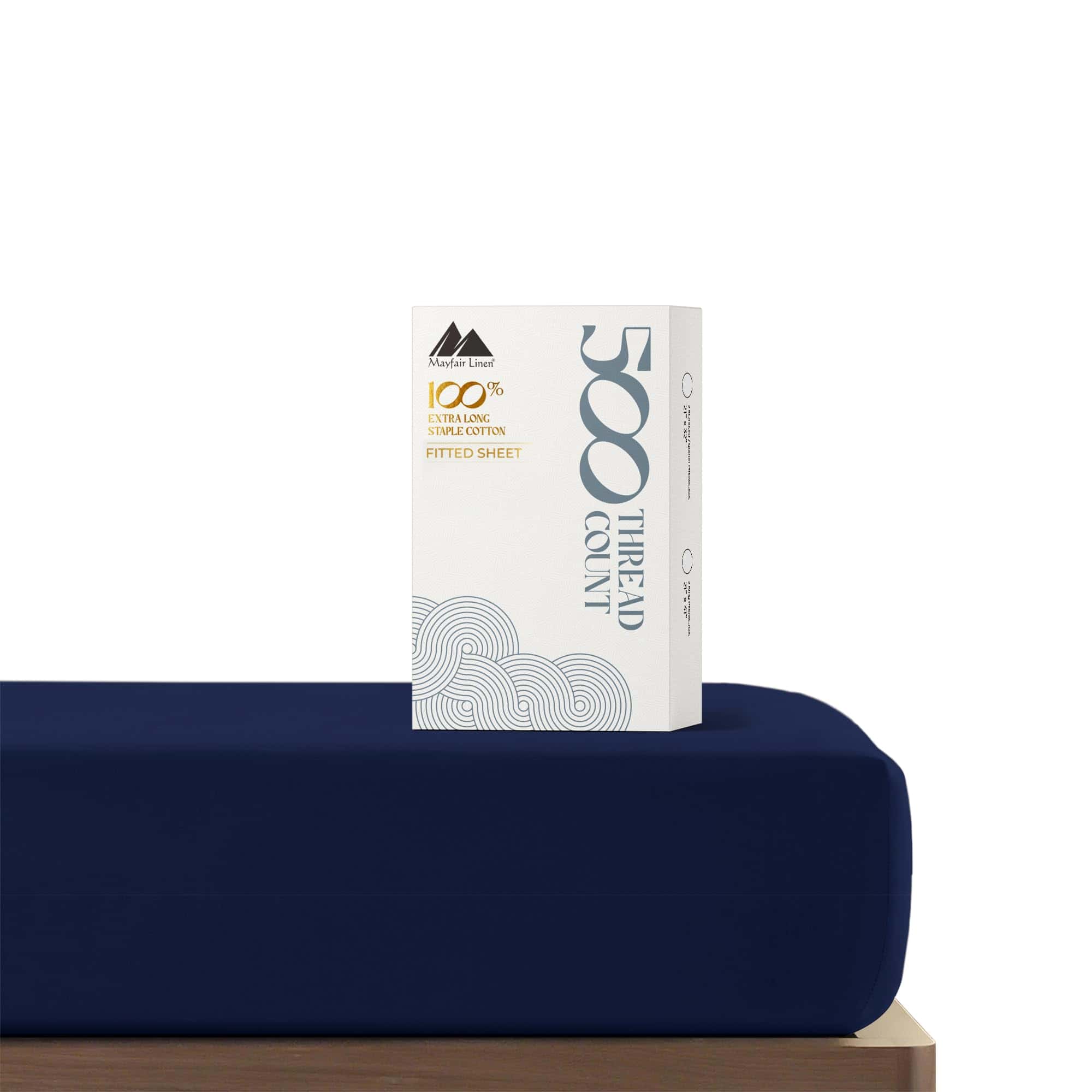 Sábana Bajera de Tamaño Completo de 100% Algodón Mayfair