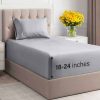 Juego de sábanas extra profundas para cama -Azul acero