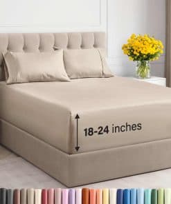 Juego de sábanas Queen de bolsillo extra profundo - Juego