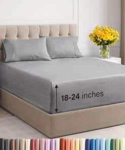 Juego de sábanas Cal King Extra Deep Pocket - Juego de