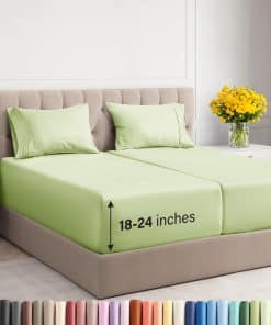 Juego de sábanas extra profundo para cama Split King - 5