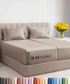 Juego de sábanas dividas para cama King Size Extra Profunda