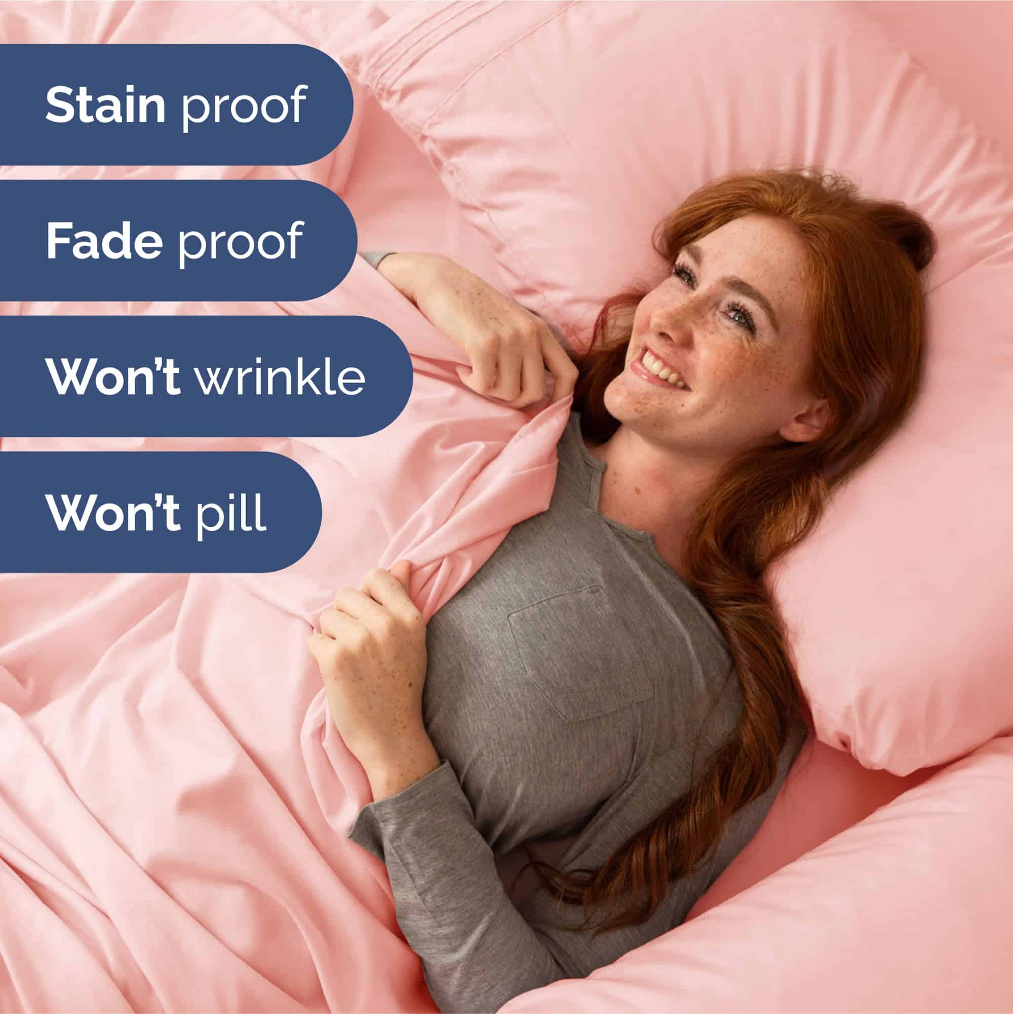 Juego de sábanas extra profundas divididas Split King - - Imagen 5