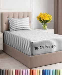 Juego de sábanas twin extra profundas - 3 piezas sábanas