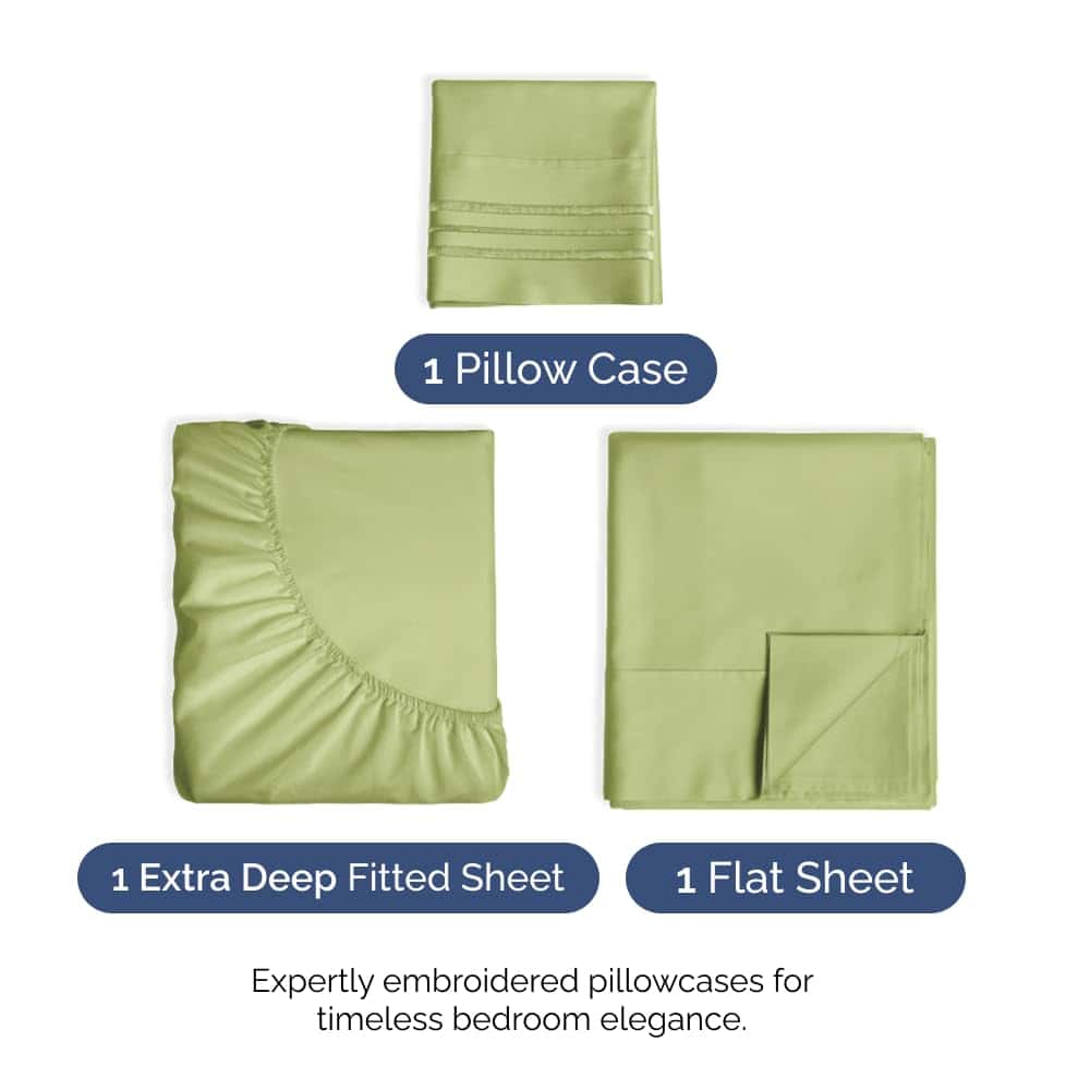 Juego de Sábanas Extra Profundas Twin XL - 3 Piezas - - Imagen 3