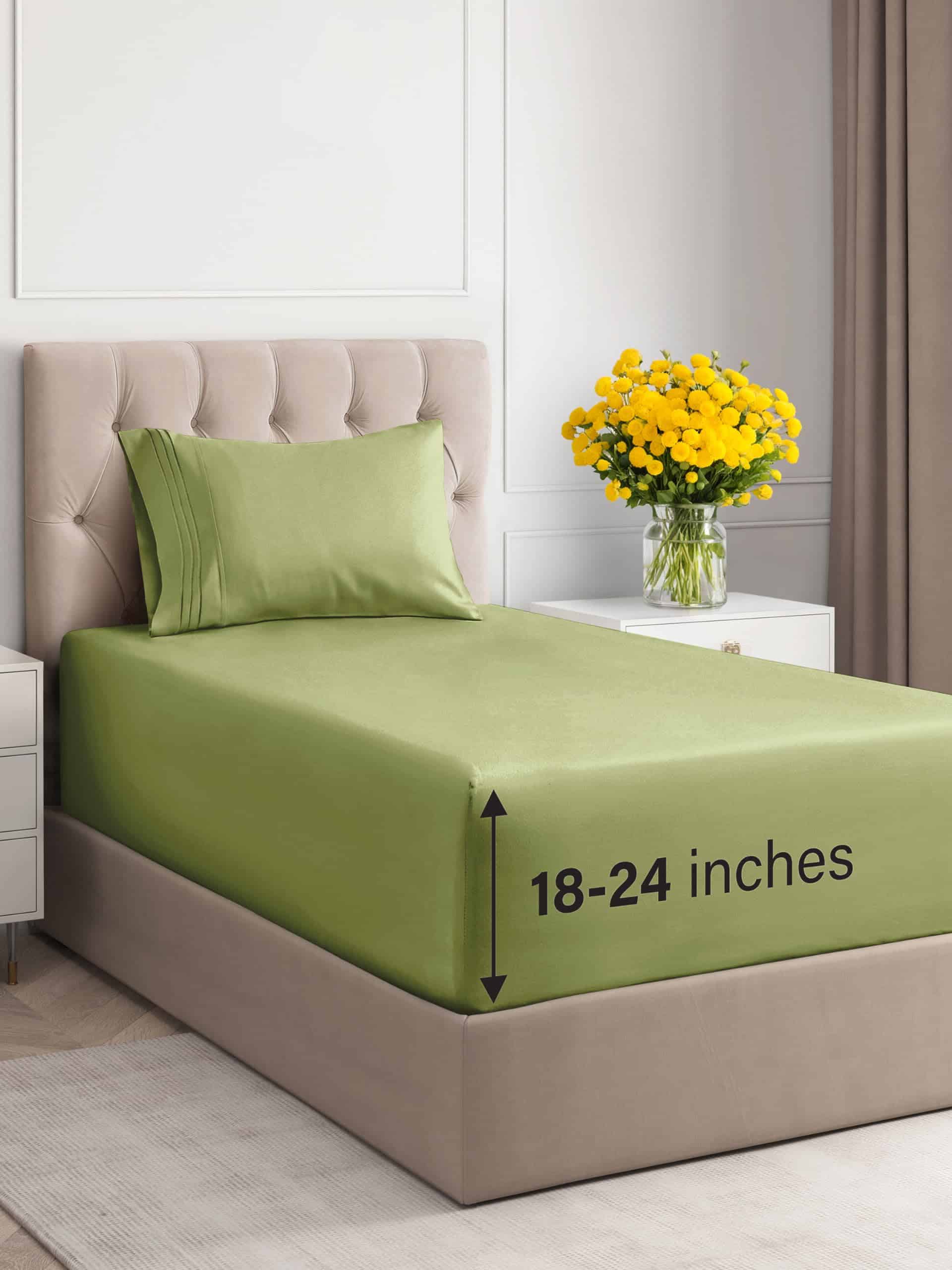 Juego de Sábanas Extra Profundas Twin XL - 3 Piezas -