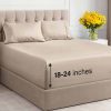 Juego de sábanas extra profundas para cama -Trigo