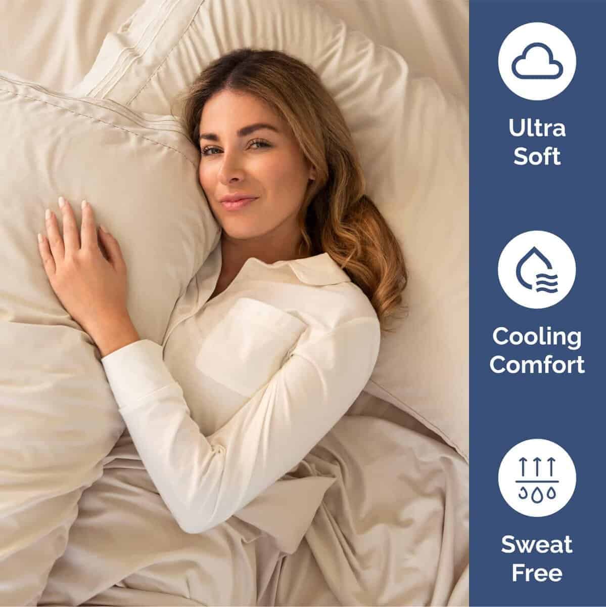 Juego de sábanas extra profundas para cama -Trigo - Imagen 6