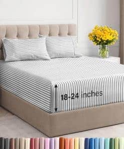 Juegos de sábanas extra profundos para cama tamaño