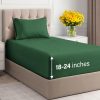 Juego de Sábanas Extra Profundas para Cama -Verde Esmeralda
