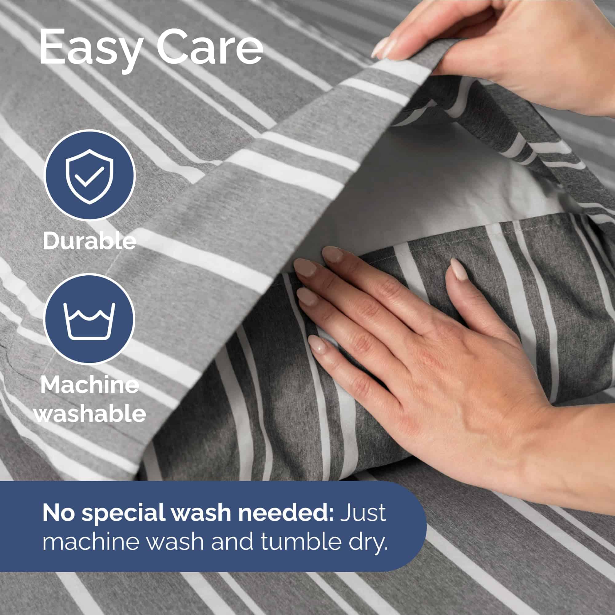 Conjunto de Sábanas Extra Deep Pocket Split King - 5 Piezas - Imagen 8