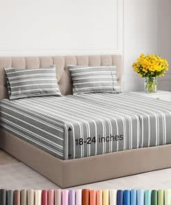 Conjunto de Sábanas Extra Deep Pocket Split King - 5 Piezas