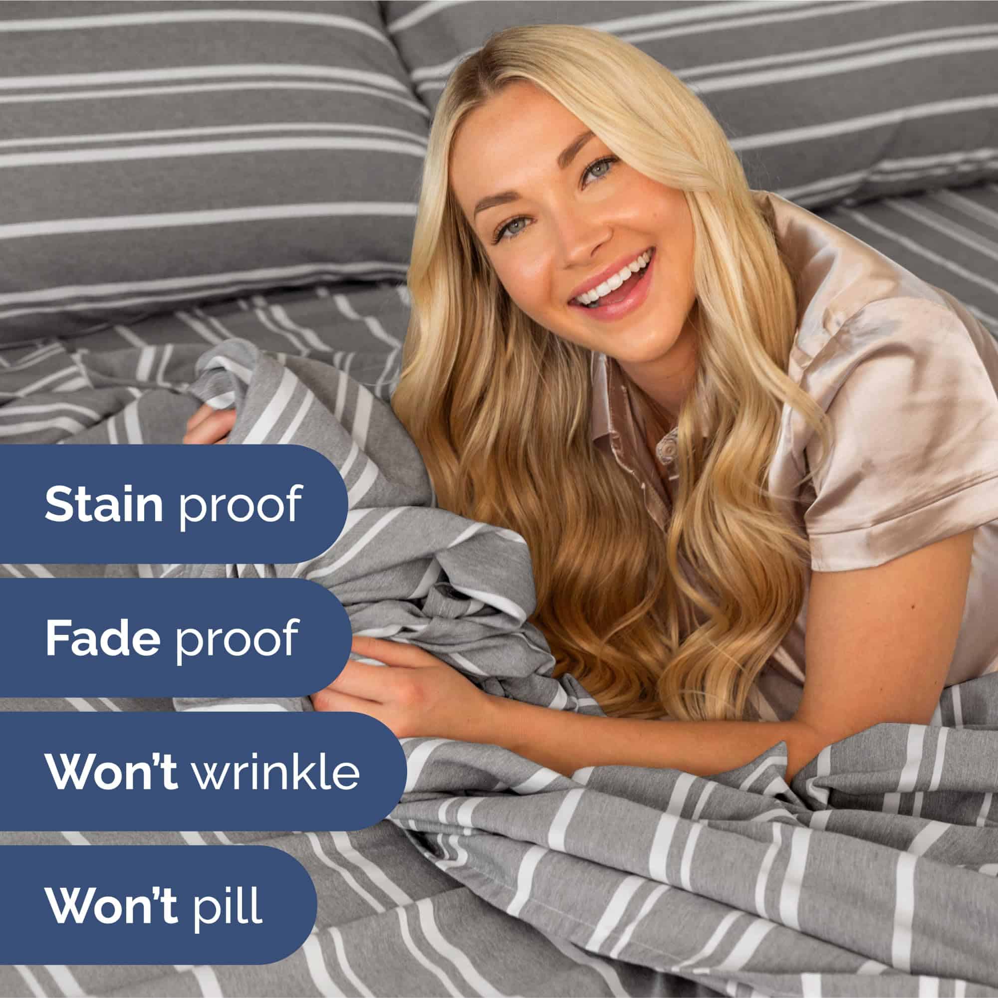 Conjunto de Sábanas Extra Deep Pocket Split King - 5 Piezas - Imagen 6