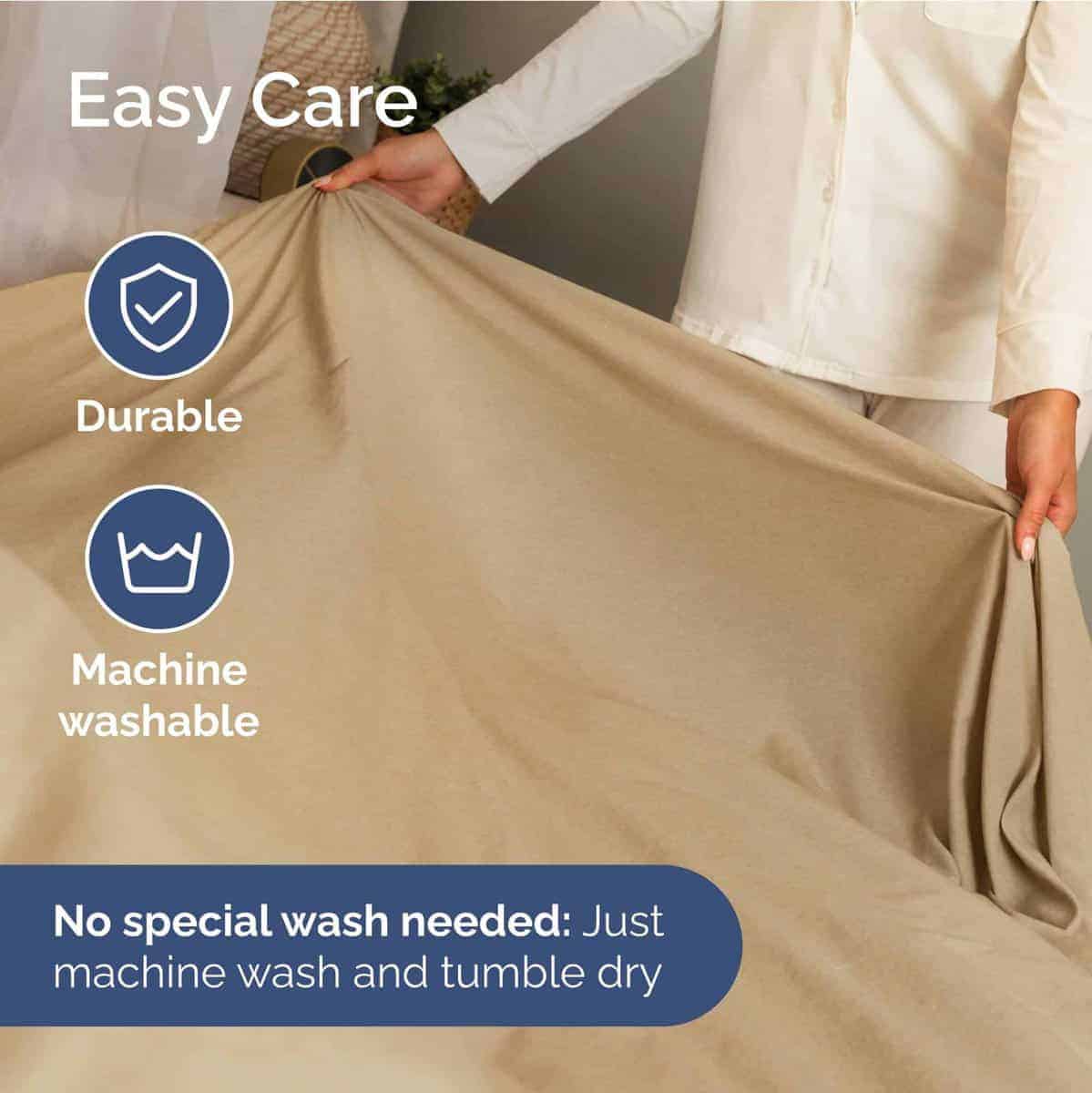 Juego de Sábanas Extra Profundas para Cama -Tan Jaspeado - Imagen 8
