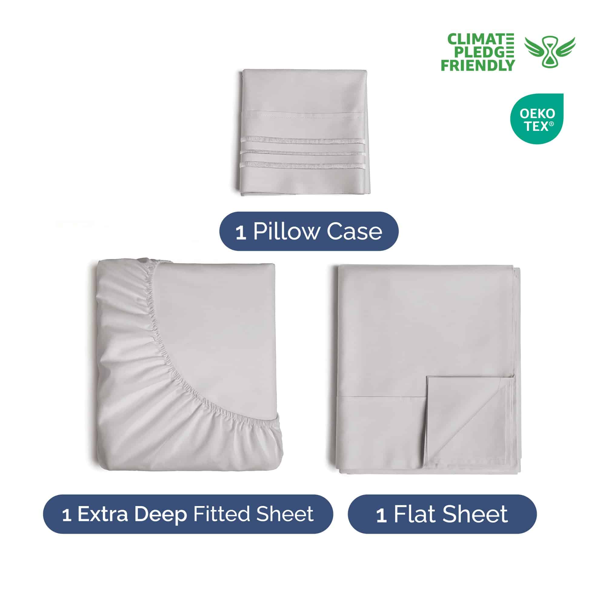 Juego de sábanas extra profundas Twin XL - 3 piezas de - Imagen 3