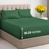 Juego de sábanas extra profundas para cama -Verde Esmeralda