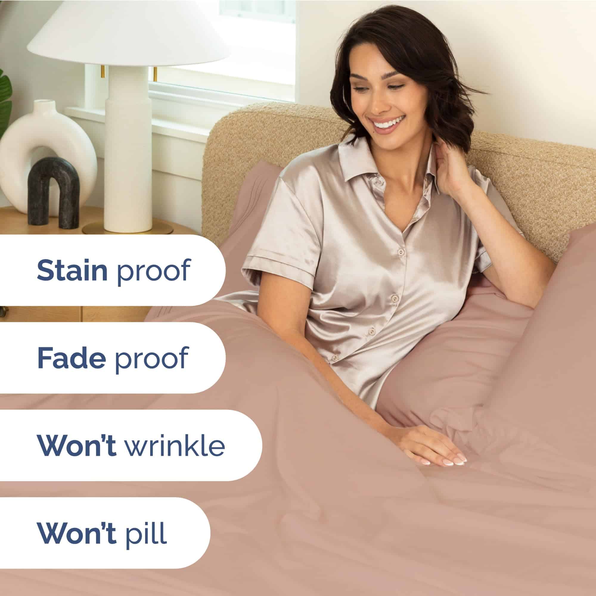 Juego de Sábanas Extra Deep Pocket King - 4 Piezas Sábanas - Imagen 5