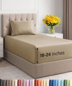 Juego de sábanas extra profundas Twin XL - 3 Piezas Sábanas