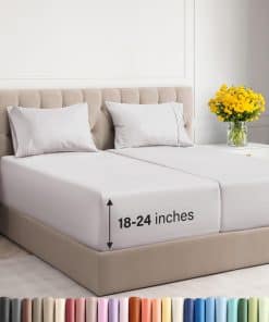 Juego de Sábanas Divididas Extra Profundas Split King - 5