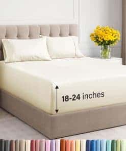 Sábanas Extra Profundas para Cama Queen - Juego de Sábanas