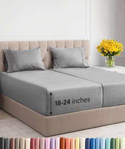 Juego de Sábanas Dividido Extra Profundas Split King - Set