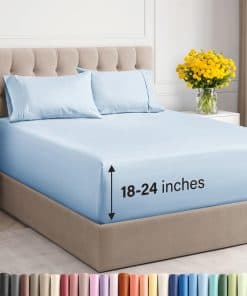 Juego de sábanas Queen Extra Deep Pocket - 4 Piezas -