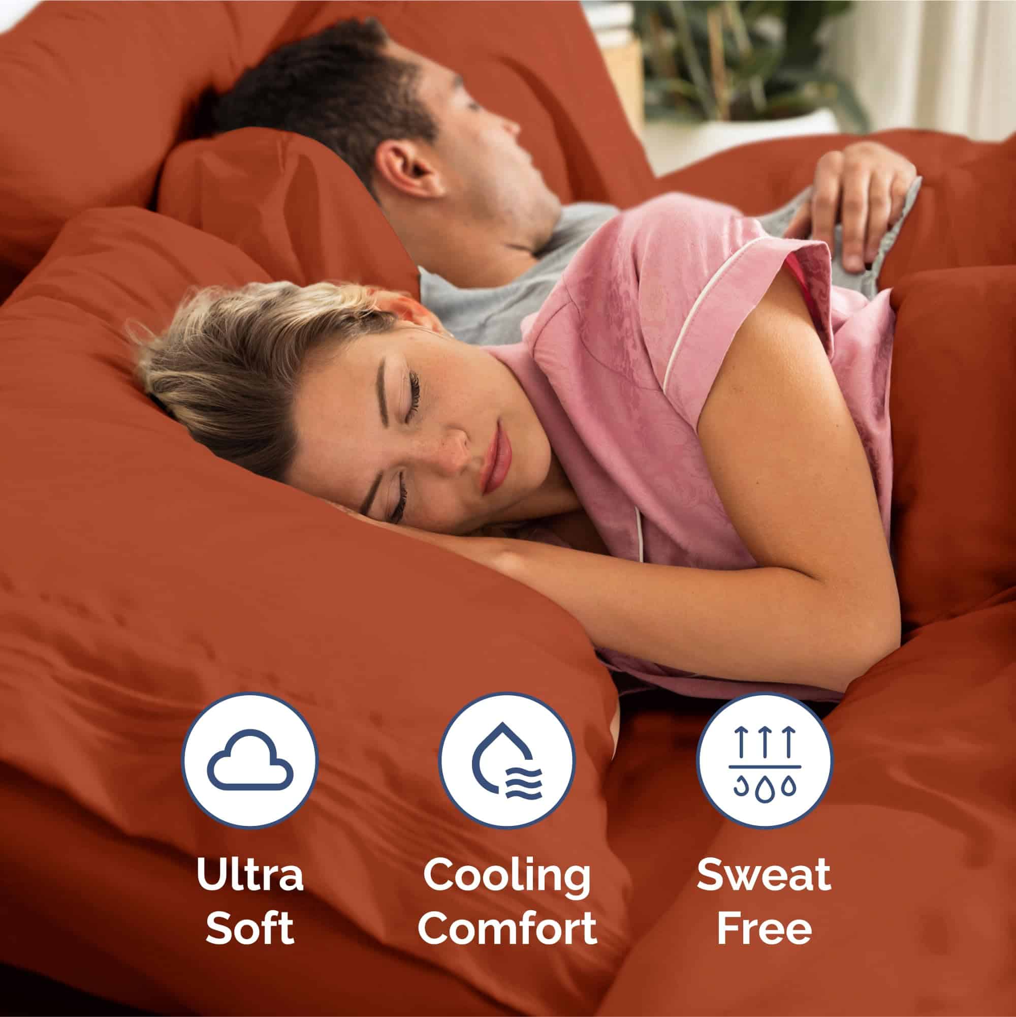 Juego de sábanas extraprotección para cama Split King - - Imagen 6