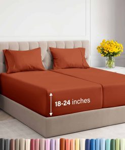 Juego de sábanas extraprotección para cama Split King -