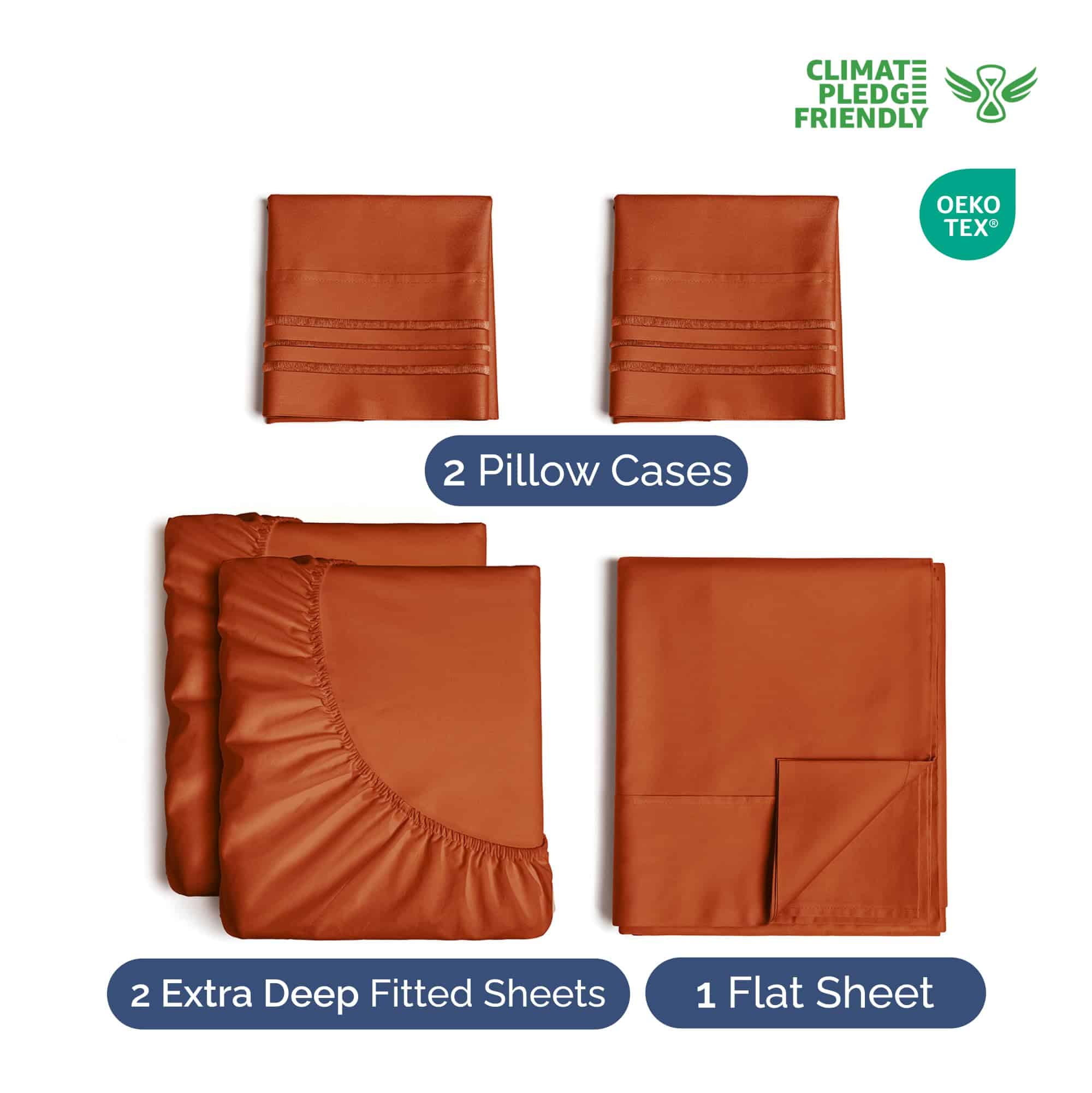 Juego de sábanas extraprotección para cama Split King - - Imagen 3