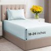 Juego de Sábanas Extra Profundas para Cama -Azul Hielo