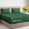 Juego de sábanas divididas Extra Deep Pocket -Verde esmerald