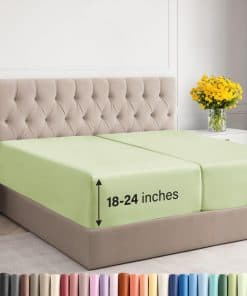 Sábana Ajustable Extra Profunda Split King - Lujo de Hotel