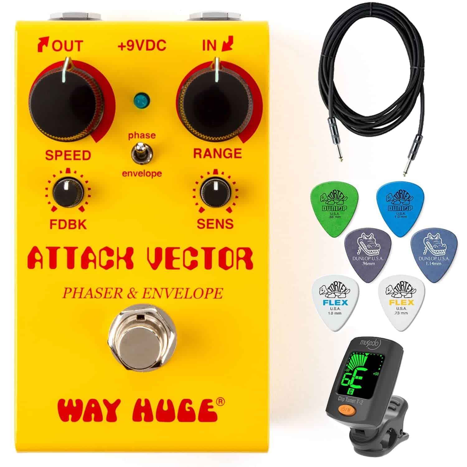 Pedal Way Huge WM92 Smalls Attack Vector Phaser y Envelope