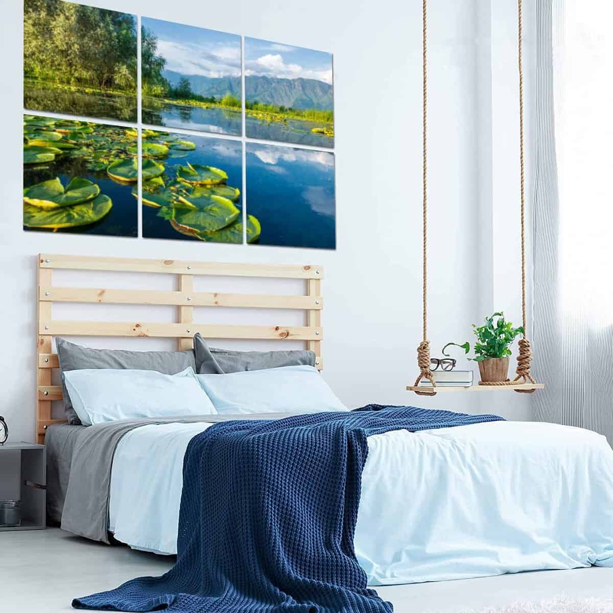 6 Pack Paneles Acústicos de Arte Plantas Acuáticas Lago - Imagen 8