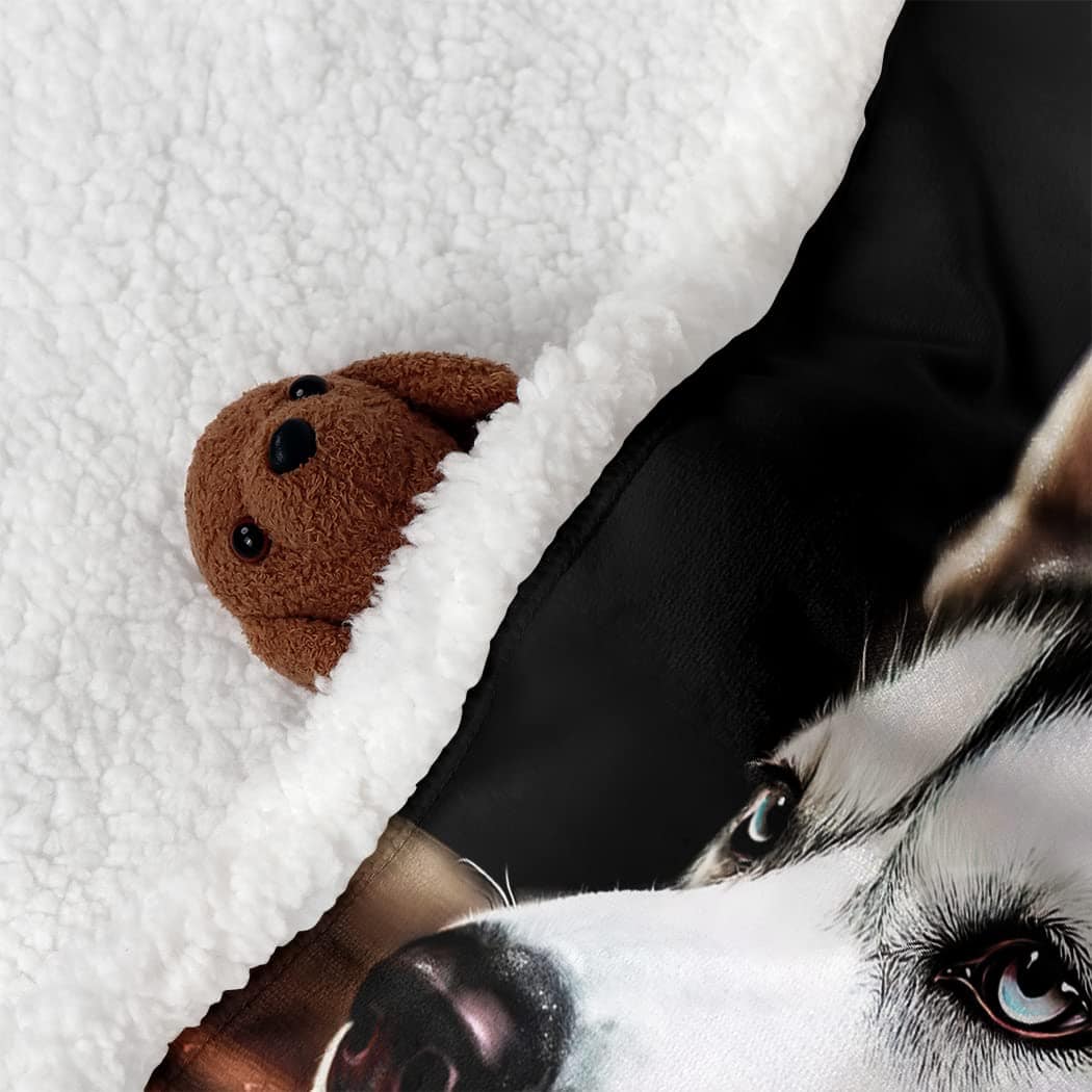 Manta de Sherpa SXCHEN para Sofá Cama Cálida -Husky - Imagen 5