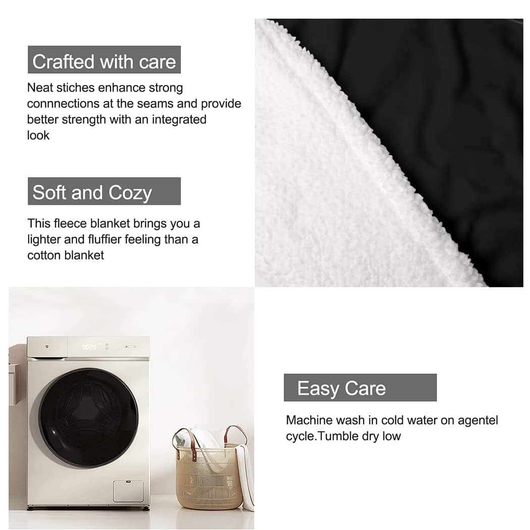 Manta de Sherpa SXCHEN para Sofá Cama Cálida -Husky - Imagen 8
