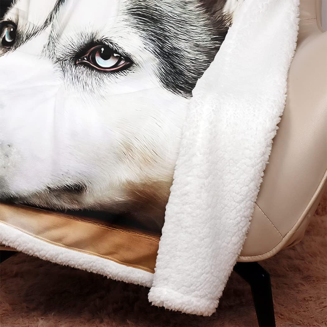 Manta de Sherpa SXCHEN para Sofá Cama Cálida -Husky - Imagen 4