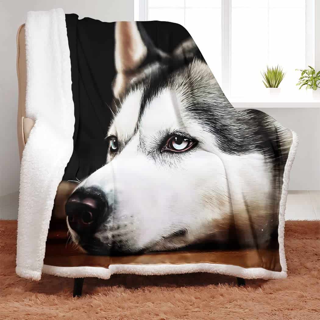 Manta de Sherpa SXCHEN para Sofá Cama Cálida -Husky - Imagen 3